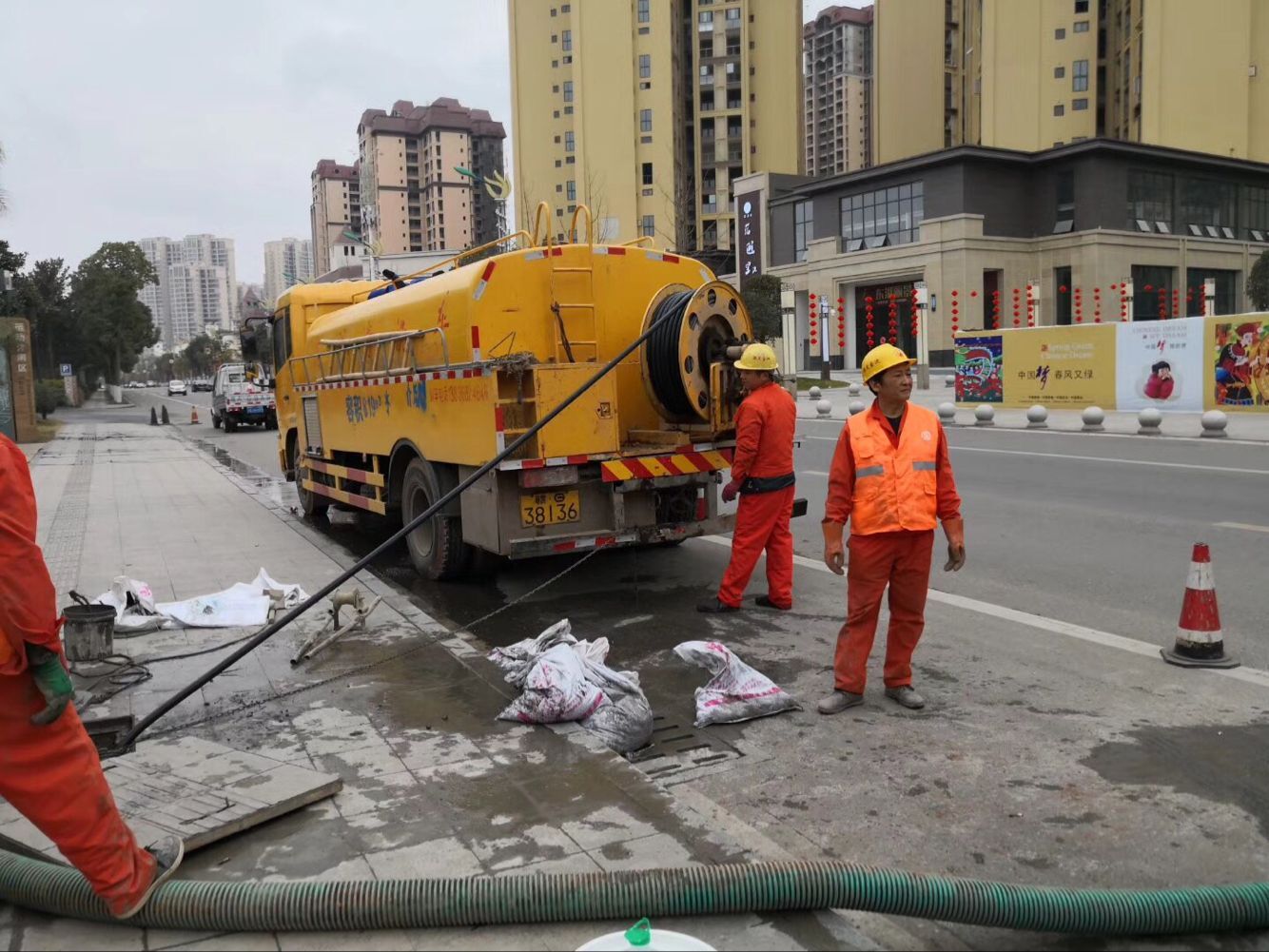 丹阳排污管道清淤-管道清洗